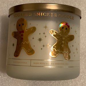 Bath & Body Works White Barn Sugared Snickerdoodle 3 Wick Candle